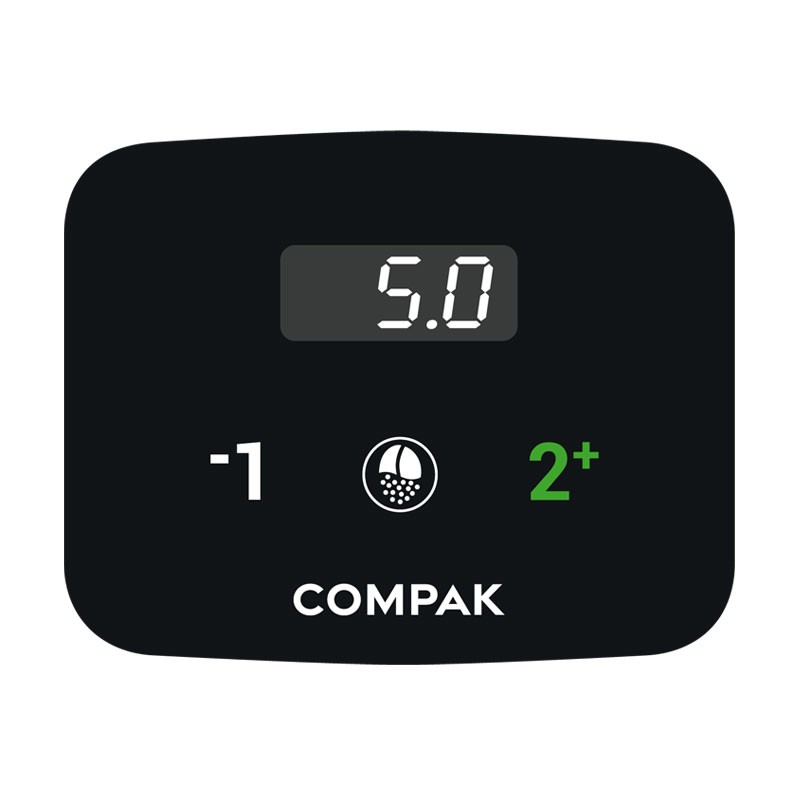 Compak i3 PRO Espresso Grinder Product Digital Display Closeup View